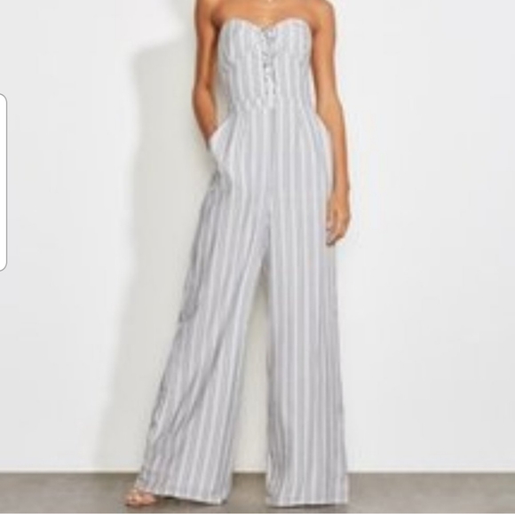 ALI & JAY Pants - Ali& Jay Striped wide legged striped jumpsuit